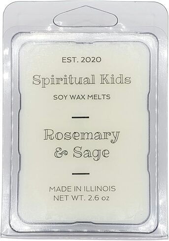 Rosemary & Sage Soy Wax Melts 2.6oz 1 Pack All Natural Soy Wax 6 Cubes Hand Poured with Fragrant/Essential Oils! in Saudi Arabia