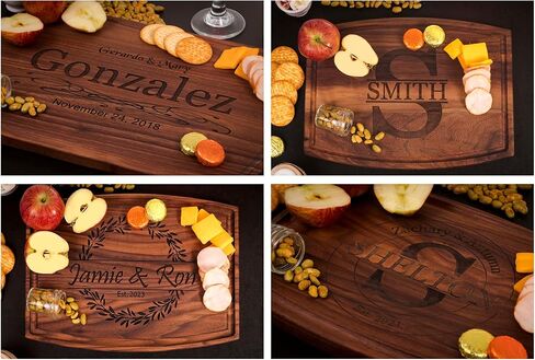 لوحة تقطيع الخشب المخصصة ، لوحة charcuterie المخصصة المحفورة - فكرة هدية لحفل الزفاف ، دش الزفاف. المشاركة ، الذكرى السنوية ، Housewarming ، الحاضر لعيد الأم in Kuwait
