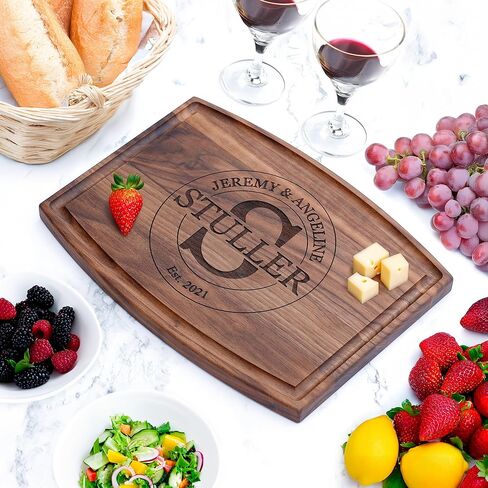 لوحة تقطيع الخشب المخصصة ، لوحة charcuterie المخصصة المحفورة - فكرة هدية لحفل الزفاف ، دش الزفاف. المشاركة ، الذكرى السنوية ، Housewarming ، الحاضر لعيد الأم in Kuwait