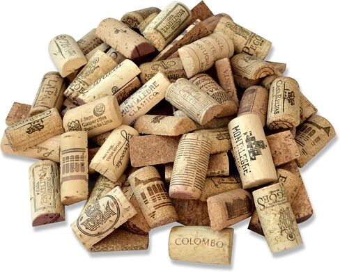 1000 Used Halves of Corks Assorted - The best Halves of Corks from Europe - Different vineyard, hallmarks, and size - Pre-cut Wine Corks. Perfect for Handmade Memo Boards in Saudi Arabia
