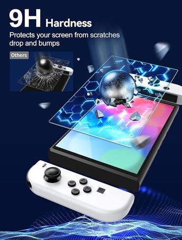 ivoler Screen Protector [2 Pack] Matte Tempered Glass for Nintendo Switch 6.2 inch, Matte Anti Glare Screen Protector with [Alignment Frame] Anti-Scratch Full Coverage Guard for Nintendo Switch in Kuwait