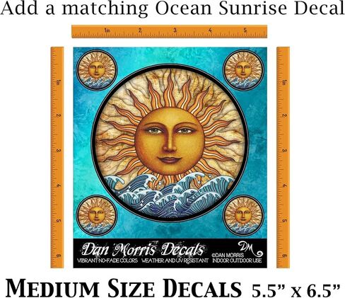 Dan Morris - Art - Sun Moon Tapestry Ocean Sunrise ، اختر الحجم in Kuwait