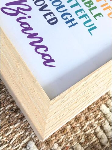 Personalized Kid Affirmation Gift I Am Kind I Am Brave I Am Smart Print Wall Decor Gift for Nursery Baby Kids Girl Boy Teen Birthday Gift Niece Granddaughter Christmas Gift in Saudi Arabia