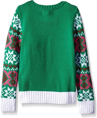 Blizzard Bay Little Girl's L/S Crew Neck Christmas Llama Tunic Sweater Sweater, Christmas red Combo, 6 in Saudi Arabia