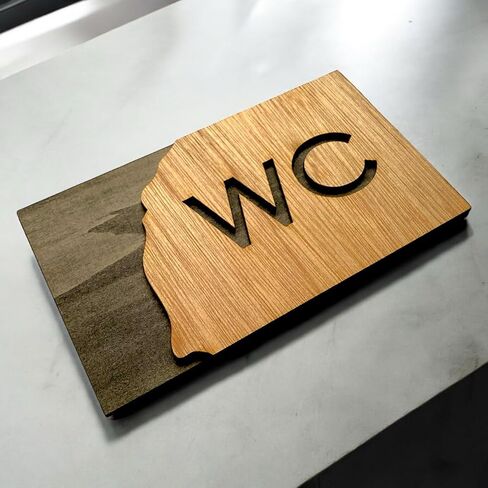 مان امرأة حمام المرحاض الحمام WC علامة ، إكسسوارات الباب ملصق الجدار ديكور المنزل للأطفال غرفة المعيشة ديكور المنزل in Saudi Arabia