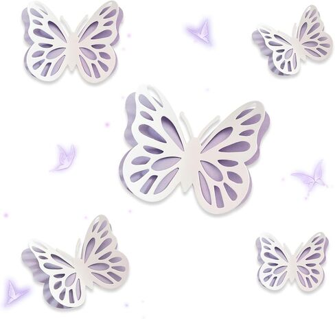 Sage Green Butterfly Decorations 3D Butterfly Stickers Paper Art Wall Decor For Room Home Living Wedding Party Decor (48 PCS) in Saudi Arabia