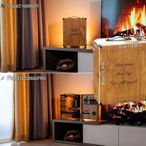 Custom Mini Bar, Wood Carving, Turkish Raki Gift Set, Home Bar Decor, Man Cave, Custom Text Ouzo Glass, Personalized Holiday Gift in Saudi Arabia