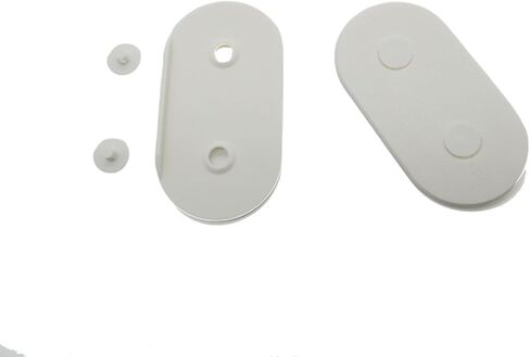 مجموعة محاذاة الرف لوحدات Ikea Kallax | يغطي غطاء المسمار البسيط يساعد على عقد وحدات مربع Kallax معًا | ألوان غطاء المسمار المتطابقة متضمنة لإخفاء قمم المسمار الفضي (أبيض) in Saudi Arabia