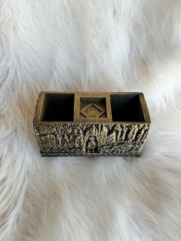 handmade Bamiyan Buddha Pen & Candle Holder – 3D Printed Cultural Desk Art in Saudi Arabia