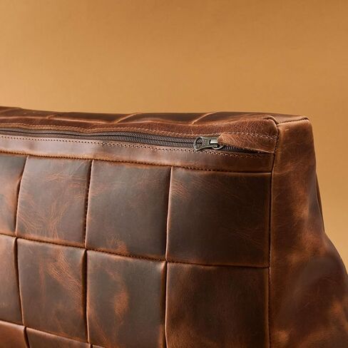 Distressed Tan Leather Foot rest Large, Footrest Desk, Ergonomic Under Desk, Foot rest Cover, Office Accessories, Furniture, Home Decor, Home Office, WFH, Handmade, Gifts for men. in Saudi Arabia