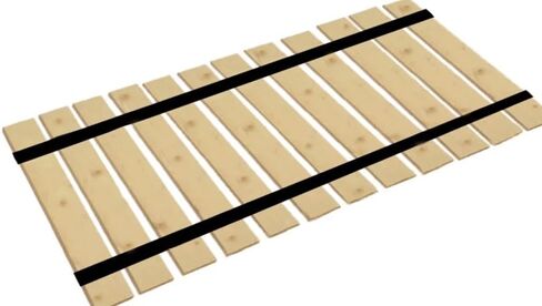 The Furniture Cove Bed Slats King Size Specialty 2.5 Inch Gap Between Wood Platform Boards Black Strapping (74.25, King) in Saudi Arabia