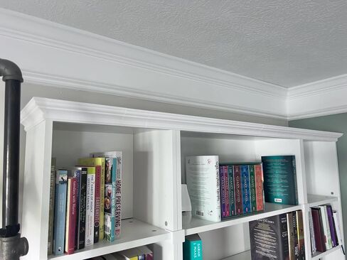 طقم صب التاج لـ Ikea Billy Bookshelf-Clip-on Modular Top Trip للأرفف العريضة أو الضيقة-تسهيل التثبيت غير المتواضع-يناسب وحدات Billy بدون باب-ترقية مخصصة لفائف الرف (أبيض) in Saudi Arabia