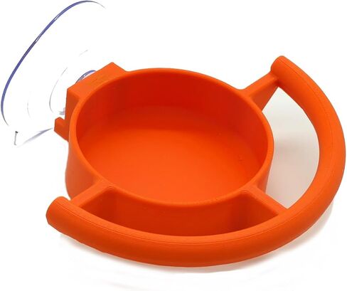Bird Feeder Window Suction Cup Holder for Seeds Jelly or Avian Food Outdoor Rated with ASA Filament 3D Printed in Saudi Arabia