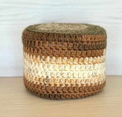 Crochet Toilet Paper Cover, Mega Roll Size - Toilet Paper Cozy (Cobblestone Ivy) in Kuwait
