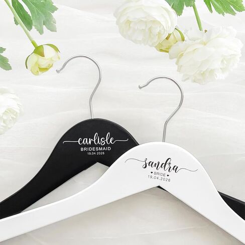 Personalized Bridal Hanger,Custom Bridesmaid Hangers with Name and Date,Wedding Hangers for Bridal Party,Bridal Shower Gifts in Saudi Arabia