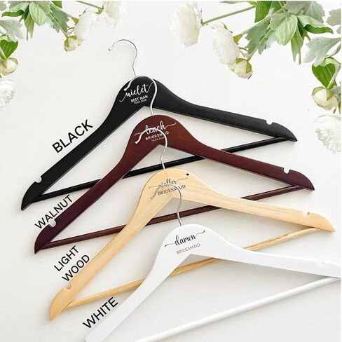 Personalized Bridal Hanger,Custom Bridesmaid Hangers with Name and Date,Wedding Hangers for Bridal Party,Bridal Shower Gifts in Saudi Arabia