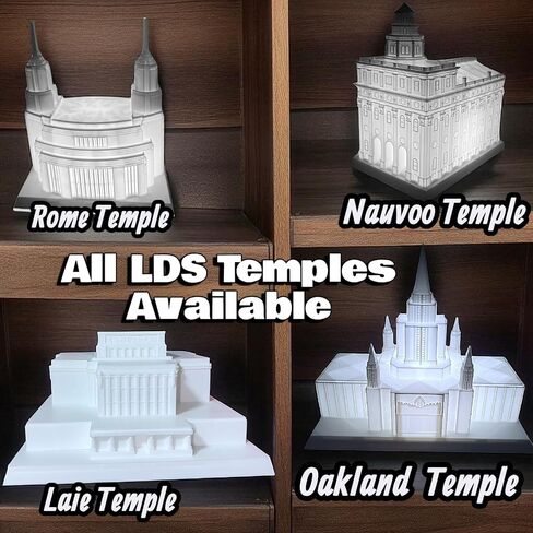 مخصص LDS Temple Night Light - هدية المورمون المخصصة مع نص أو صور - يوتا معبد LED Themake (صغير ، لايتون) in Saudi Arabia