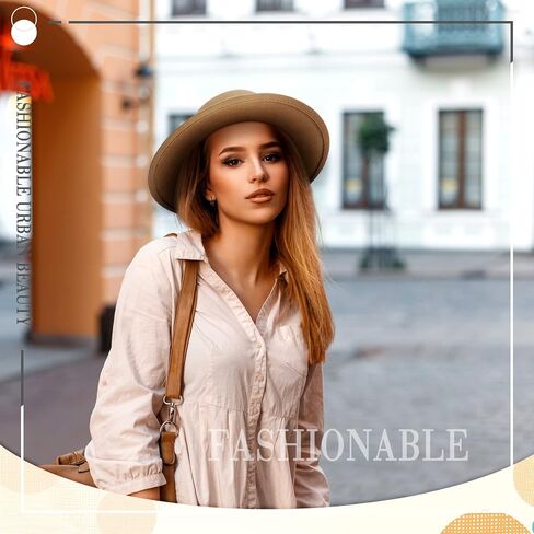 Hercicy 16 Pcs Fedora Hats for Women Vintage Imitation Wool Fedora Hat Felt Boho Pork Pie Hat with Belt Panama Hat Jazz Hat in Saudi Arabia