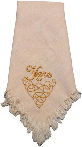 JUST FOR 2 - HIS & HER Embroidered Linen Napkins in Saudi Arabia