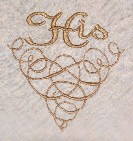 JUST FOR 2 - HIS & HER Embroidered Linen Napkins in Saudi Arabia