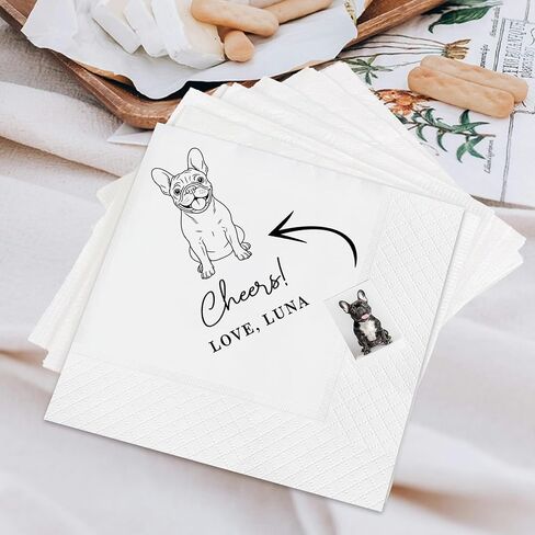 Custom Wedding Napkins, Personalized Gold/Rose Gold Cocktail Napkins Wedding, MInimalist Style with Monogram Initials Mr Mrs, Engagement Party Table Decor, Elegant Beverage & Luncheon Decoration 2 in Saudi Arabia