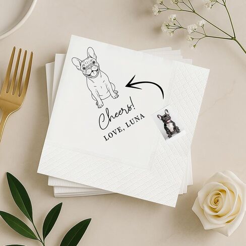 Custom Wedding Napkins, Personalized Gold/Rose Gold Cocktail Napkins Wedding, MInimalist Style with Monogram Initials Mr Mrs, Engagement Party Table Decor, Elegant Beverage & Luncheon Decoration 2 in Saudi Arabia