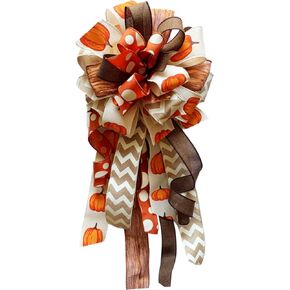 Fall Bow Mailbox Bow Wreath Bow Pumpkin Bow in Saudi Arabia
