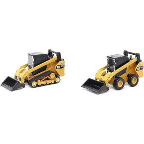272D2 Skid Steer Loader Yellow and 297D2 Compact Track Loader Yellow Set of 2 Pieces 1/64 Diecast Models by Diecast Masters 84647CS in Saudi Arabia