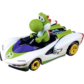 Carrera 64183 Mario Kart P-Wing Yoshi 1:43 Scale Scale Slot Car Racing Moting Go Slot Car Toy Track Track in Kuwait
