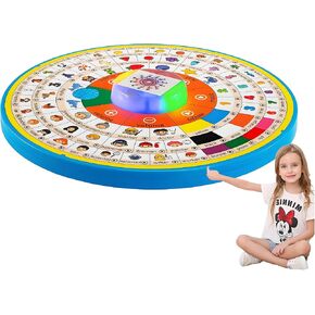 Electric Learning Toy for Kids 6 Months and up,12.83inch Large Interactive Sensory Musical Educational Toy for Toddlers,Rotatable English Learning Chart in Saudi Arabia