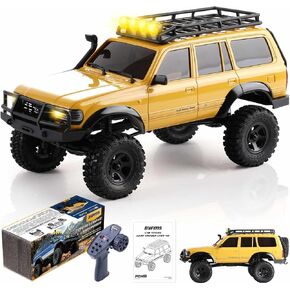 EAZYRC FMS Fcx18 1/18 Land Cruiser 80 Toyota RC Rock Crawler RTR 4x4 Off-Road Waterproof Hobby Grade RC Trucks All Terrains for Adults with 2.4Ghz Radio,Battery Grey in Kuwait
