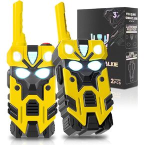 Hornet Transform Toys Walkie Talkies for Kids 2 Pack Robot - 2500FT Range with Cool Light Effects, Birthday Gifts for Boys Girls Ages 3-12, Outdoor Camping Gear, Toddler Toys for Indoor Outside Play in Saudi Arabia