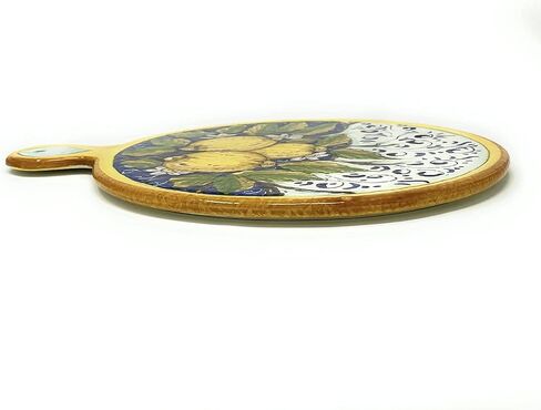 Ceramiche Parrini - إيطالية السيراميك الفنية أواني المطبخ البلاط trivet الفخار تزيين الليمون مطلية يدويا مصنوعة في إيطاليا توسكان in Saudi Arabia