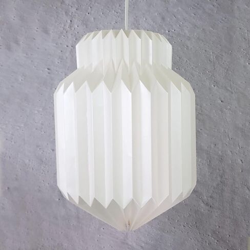 PENDULUM L - origami, paper lamp, pendant shade, indian, white, modern, japandi, scandinavian design, ecofriendly, minimalist in Saudi Arabia