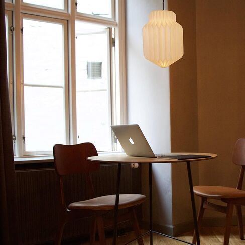 PENDULUM L - origami, paper lamp, pendant shade, indian, white, modern, japandi, scandinavian design, ecofriendly, minimalist in Saudi Arabia