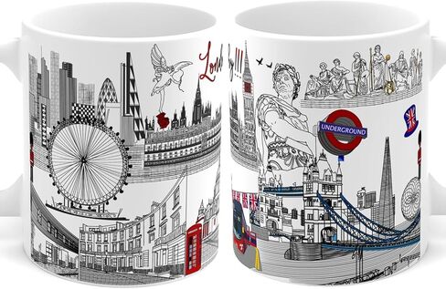 Chicago Souvenir Mug | 11oz Ceramic Coffee Cup | Windy City Chi-Town Skyline Design | Travel Keepsake Gift in Saudi Arabia