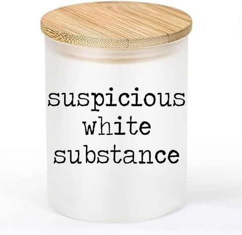 Funny 10oz Sugar Bowl, 3 Designs to Choose From, Cocaine Sugar Jar with Bamboo Lid (cocaine) in Saudi Arabia