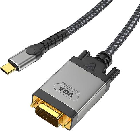 USB C to VGA Cable 3ft, VGA to USB C Cable for Monitor, Type-C to VGA Cable, USB C to VGA Cable Compatible with MacBook Pro/Air, iPad Pro, Phone, Laptop, Projector in Saudi Arabia