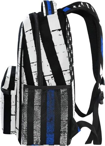 Bass Fishing Lure And American Flag Casual Backpack Bag, Fashion Lightweight Backpacks for Holiday Gifts One Size in Saudi Arabia