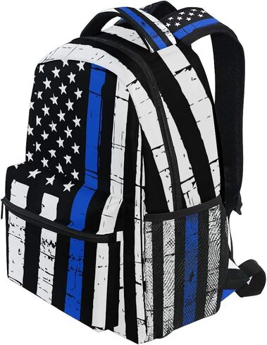 Bass Fishing Lure And American Flag Casual Backpack Bag, Fashion Lightweight Backpacks for Holiday Gifts One Size in Saudi Arabia