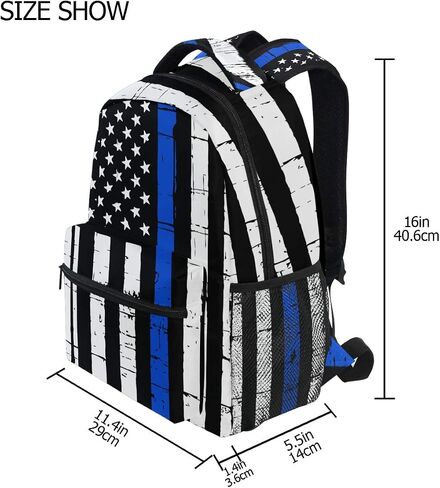 Bass Fishing Lure And American Flag Casual Backpack Bag, Fashion Lightweight Backpacks for Holiday Gifts One Size in Saudi Arabia