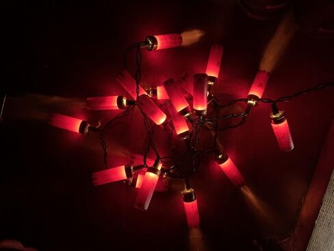 Christmas Shotgun Shell Lights Party Lights Man Cave Decor Christmas Shotgun Shell Shells Party Lights Redneck White Trash Decor (Red and Green) in Saudi Arabia