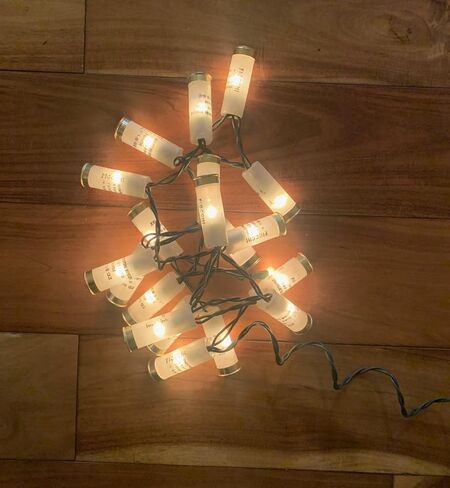 Christmas Shotgun Shell Lights Party Lights Man Cave Decor Christmas Shotgun Shell Shells Party Lights Redneck White Trash Decor (Red and Green) in Saudi Arabia