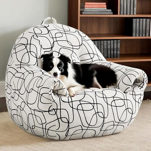 Peace nest Bean Bag Chair with Memory Foam Filled Ultra Soft Corduroy Cover for Adults Comfy Fur Bean Bag Chairs with Armrests for Bedroom Living Room Office Dorm Reading Grey in Saudi Arabia