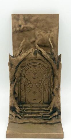 Epic Fantasy Inspired Book Nook Insert, Hand-Painted 3D Printed Gates of the Dwarves Bookshelf Decor with LED Fairy Lights in Saudi Arabia
