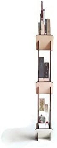 Awarded wooden vertical bookcase in many colors as poplar Made of poplar plywood Flat pack furniture Short cheap living room bookshelves design by italian Small bookcases for small spaces in Saudi Arabia