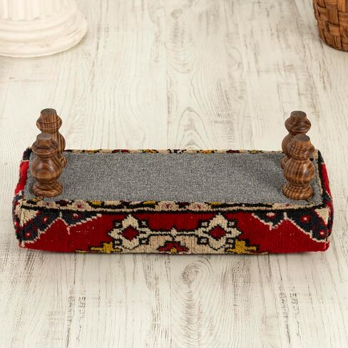 Footstool, Handwoven Vintage Turkish Kilim Rug Ottoman stool, Ottoman Stool, Vintage Footrest, Bohemian Furniture oriental stool in Saudi Arabia