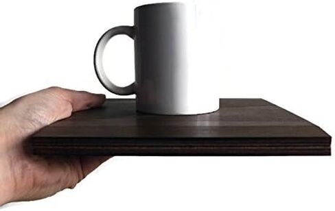 Flexible Sofa Arm Tray and Over Couch Side Table Dark Walnut Foldable Wooden Armrest Organizer with Felt Underside Handmade in Italy for Drinks Snacks Remote Storage in Saudi Arabia