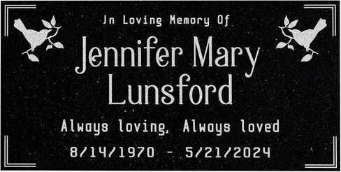 A personalized headstone made of black granite that honors loved ones forever. Wing designed headstone in Saudi Arabia