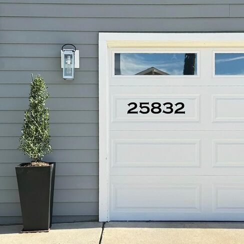 Magnetic Numbers - 6 inch Tall,For garage, House, Office, Apartment, Hotel, Restaurant, Bar, Cafe, Kitchen, Weather Resistant UV Vinyl (Black or White) in Saudi Arabia
